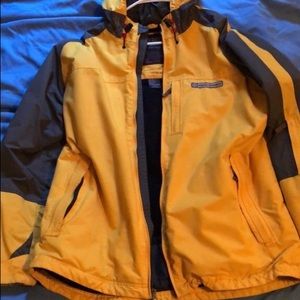 Yellow and black Abercrombie & Fitch zip-up jacket